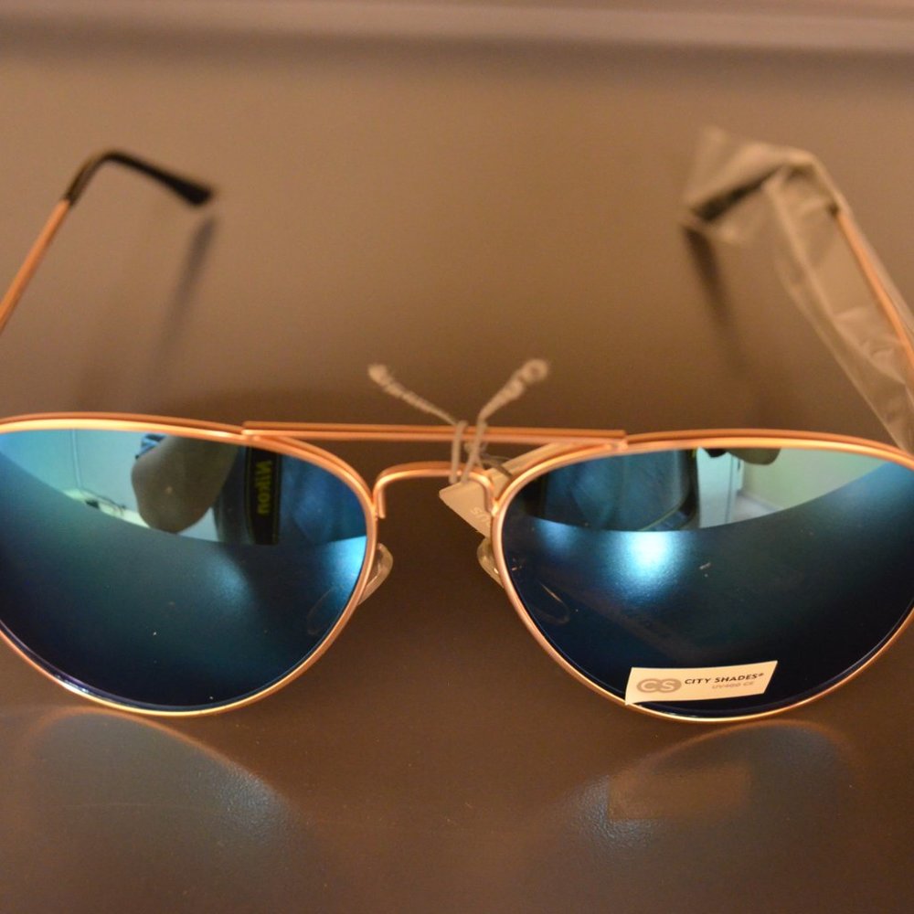 Blue Lens Sunglasses - Picture 2 of 4